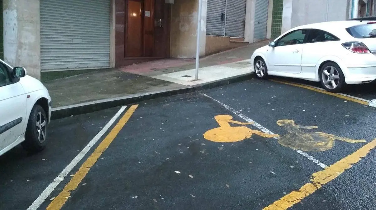 plazas aparcamiento movilidad reducida portugalete