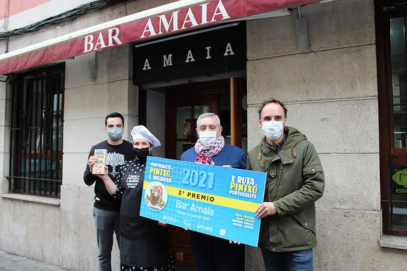 Entrega de Premio al Bar Amaia - Ruta del Pintxo Portugalete 2021