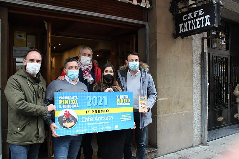 Entrega de Premio al Caf&eacute; Antxeta - Ruta del Pintxo Portugalete 2021