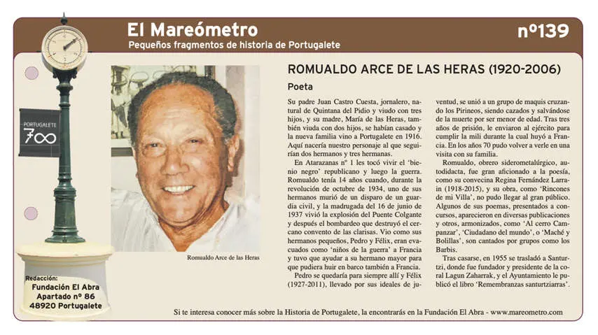 Mareometro 139 Romualdo Arce de las Eras