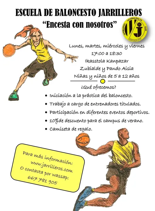 Cartel de la campaña de captación deportiva