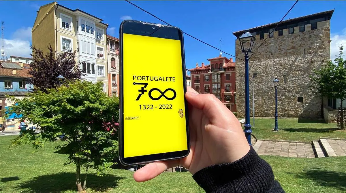 Logo aniversario por los 700 años de Portugalete