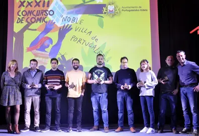 Los galardonados en el certamen