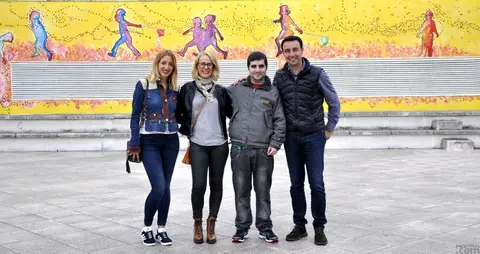 El mural cuenta con una extensi&oacute;n de 95 metros de largo
