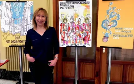 La Concejala de Cultura y Fiestas junto a las 3 obras finalistas