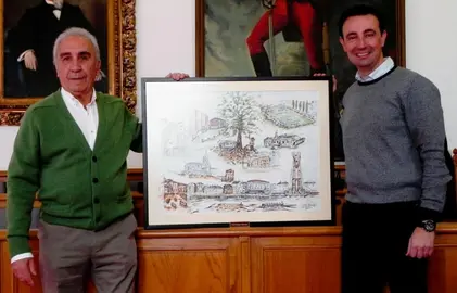 El artista portugalujo Mario Dominguez la ha donado