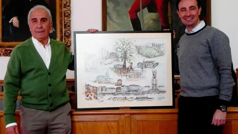 El artista portugalujo Mario Dominguez la ha donado